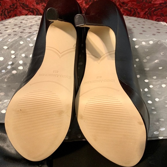 Enzo Angiolini black leather platform pumps size 8 - Picture 7 of 7